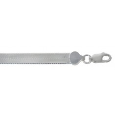 4.4mm Magic Herringbone Chain, 16" - 18" Length, Sterling Silver